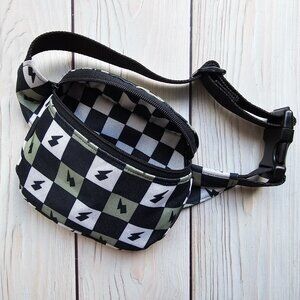 NEW! Lightning Bolts + Checkered Gothic + Cute Bum Bag Fanny Pack Crossbody Bag